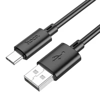 Kabelis USB-A uz USB-C Hoco 3A 1 m X88 melns