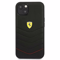 Ferrari FEHCP13SRQUK iPhone 13 mini 5.4 melns kietais apvalks Off Track Carbon Stripe