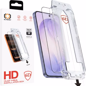 Tel Protect Dust-Free Easy Fit Full Glue 6D Tempered Glass for Samsung Galaxy S26 Ultra black (with fingerprint unlock)