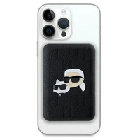 Karl Lagerfeld Magnētiskais indukcijas Portatīvais lādētājs KLPB5FPGKSKCHK 16W 5000mAh melna/melna Karl&Choupette Head Pin