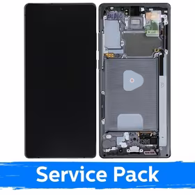 LCD Displejs Saderīgs ar Samsung N980 (N981) Note 20 Ar Frame / Mystic Pelēks / (Service Pack)