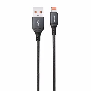 Dudao 3A 30W L3SL USB-A - Lightning pīts kabelis 1.2m - melns