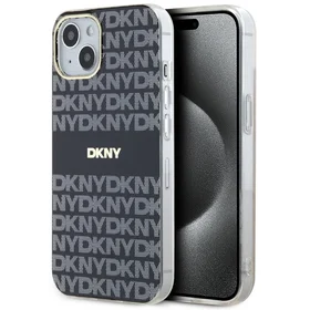 DKNY IML Mono un svītras Magnētiskais viedtālruņa apvalks iPhone 15 / 14 / 13 - melna