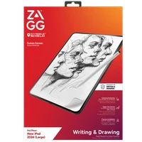 ZAGG InvisibleShield Fusion Canvas Antibakteriāla aizsargplēve, kas imitē papīru, priekš iPad Air 13" 2024