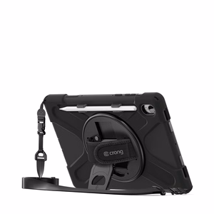 Crong Defender Plus – Rugged maciņš Samsung Galaxy Tab S11 11” (melns)