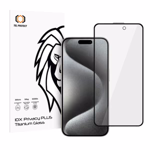 Rūdīts stikls Tel Protect 10X Privacy Plus Titanium priekš Iphone 16 Pro/17 (aploksne)
