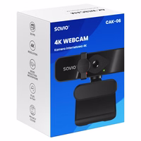 Savio CAK-06 webcam 3840 x 2160 pixels USB melns