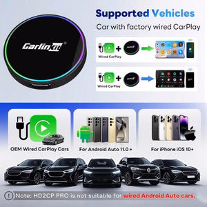 Carlinkit bezvadu adapteris HD2CP-PRO Carplay un Android
