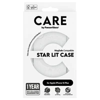 CARE by PanzerGlass Flagship Star Lit viedtālruņa apvalks iPhone 16 Plus 6.7" balts Magnētiskais 1343