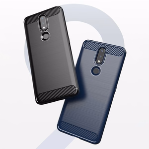Oglekļa apvalks elastīgs pārsegs TPU viedtālruņa apvalks Nokia 2.4 melns