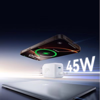 Lādētājs Joyroom "TCL05" balts GaN Ultra 45W (2xUSB-C) + "Type-C" 120cm 60W kabelis