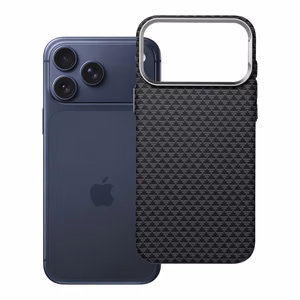 Ar MagSafe saderīgs K-Look maciņš iPhone 17 Pro Max / 18 Pro Max (zema kameras mala), melns, v2