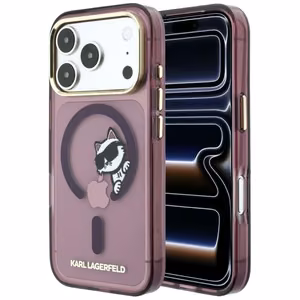 Karl Lagerfeld Peekaboo Logo MagSafe case for iPhone 18 Pro Max / 17 Pro Max - burgundy