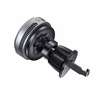 Blavec Automašīnas turētājs BHC-05 Qi2.2 25W ar indukcijas uzlādi un aktīvu dzesēšanu ar gaisa ventilatoru (BHC05-MWIB), melns