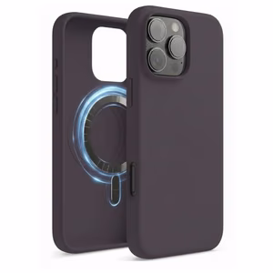 Maciņš "TM MagSafe Silicone" iPhone 14 Pro / Plūškoka /