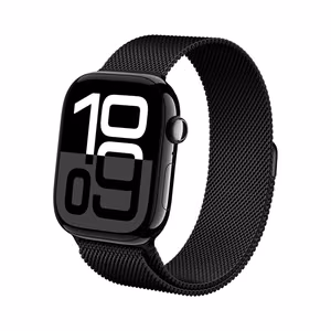 Crong Milano Steel nerūsējošā tērauda siksniņa Apple Watch 38 / 40 / 41 / 42 mm, melna