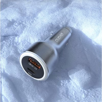 Automašīnas lādētājs Dudao "R4Ultra" pelēks 120W (1xPD / QC3.0)