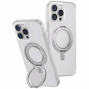 Uniq Swivix 360 rotējošs statīvs viedtālruņa apvalks iPhone 16 Pro Max - caurspīdīgs