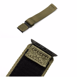 FORCELL F-DESIGN FA05 neilona siksniņa APPLE pulkstenim 42 / 44 / 45 / 49 mm zaļa