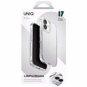 Uniq Lifepro Xtreme viedtālruņa apvalks iPhone 17 - caurspīdīgs