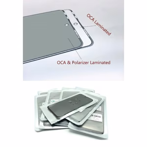 Outer Screen Glass Saderīgs ar "Pro+" Samsung A217 A21s / glass + OCA + POL / Set