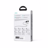 Joyroom Multi-Color Series S-A34 USB-A / Lightning 3A kabelis 1m - melns