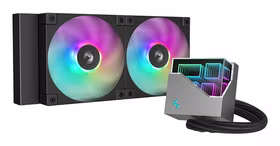 DeepCool LT240 Processor All-in-one liquid cooler 12 cm melns 1 pc(s)