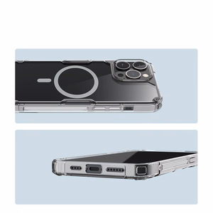 Nillkin Nature Pro magnētiskais bruņotais viedtālruņa apvalks ar MagSafe iPhone 15 Pro - balts