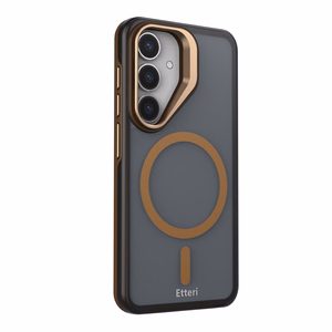 Etteri Morning Fog case for Samsung Galaxy S25 brown