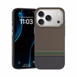 Benks magnētiskais Armor Pro Prestige Kevlar 600D viedtālruņa apvalks (Y069) Iphone 17 Pro (ar kameras vadības pogu)
