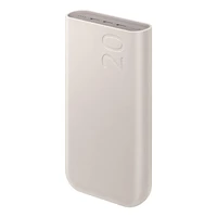Portatīvais lādētājs Samsung EB-P4520XUEGEU 20000mAh 3x USB-C 45W SFC (smilškrāsas)