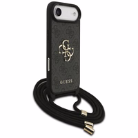 Guess 4G Big Logo Cord Stap soma pāri plecam viedtālrunim iPhone Air - melns