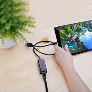 Ugreen ārējā tīkla karte RJ45 - USB 2.0 100 Mbps Ethernet melna (CR110 20254)