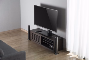 Gembird TVS-D55S-01 Tabletop TV stand (swivel), 23" - 55", melns