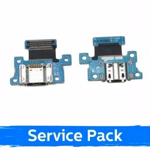 Uzlādes ports saderīgs ar Samsung T700 Tab S 8.4'' ar flexo / sudrabs (Service Pack)
