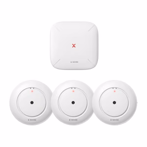 X-SENSE SWS54 viedais ūdens noplūdes komplekts: 3 SWS51 sensori un SBS50 bāzes stacija