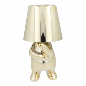 Galda lampa pie gultas GOLD MAN Art Deco stāvošs (versija 3) MLTL