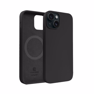 Crong Color Cover Magnetic MagSafe vāciņš ierīcei iPhone 15 Plus, melns
