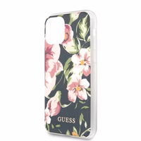 Guess N.3 Ziedu kolekcijas viedtālruņa apvalks iPhone 11 Pro Max - tumši zils
