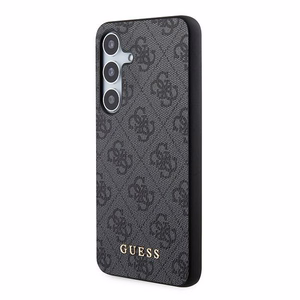 Чехол Guess 4G Metal Gold Logo для Samsung Galaxy S24 - чёрный