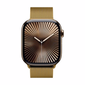 Crong Milano Steel nerūsējošā tērauda siksniņa Apple Watch 38 / 40 / 41 / 42 mm, zelta krāsā