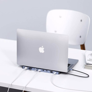 Choetech USB-C centrmezgls 11in1 100W PD pelēks (HUB-M20)