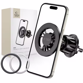 Tech-Protect N56 magnētiskais automašīnas tālruņa turētājs ar MagSafe gaisa ventilācijai - melns