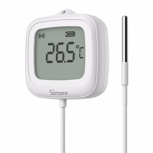 Sonoff SNZB-02LD ZigBee LCD temperatūras sensors ar zondi