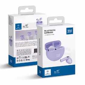Blue Star (TX3) TWS Bluetooth bezvadu austiņas violetas