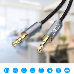 Choetech AUX002 kabelis mini džeks 3,5 mm (spraudnis) / mini džeks 3,5 mm (spraudnis) 1,2 m - melns