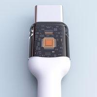 Dudao L9C Max 240W PD USB-C - USB-C kabelis 2m - balts