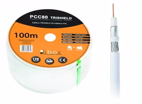 Libox Kabel koncentryczny PCC80 100m coaxial cable RG-6/U balts