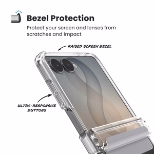 Speck Presidio Perfect-Clear Magnet – MagSafe vāciņš Samsung Galaxy Z Flip 8 (caurspīdīgs)