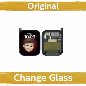 LCD Displejs Saderīgs ar iWatch Series 7 45mm Melns (Renewed: China)